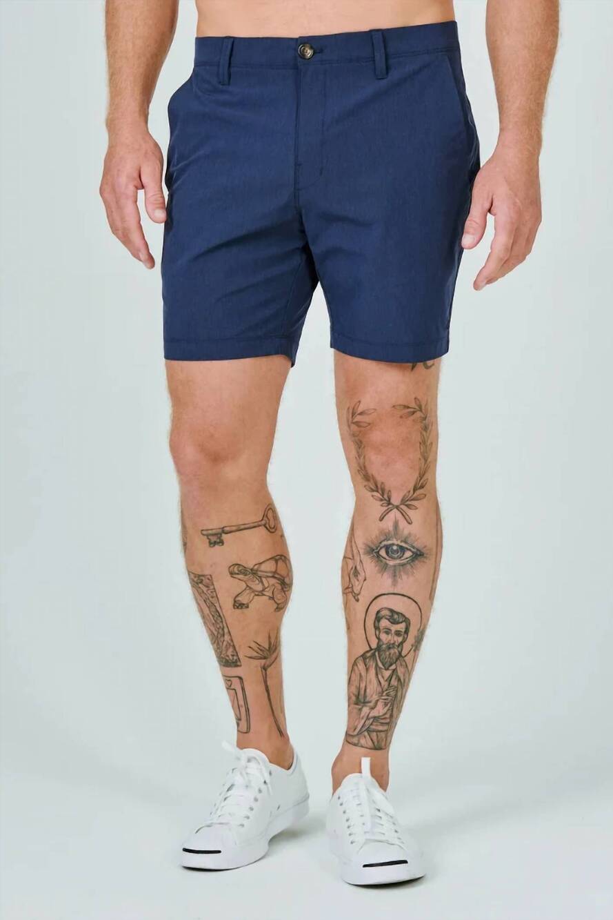 NEW 7DIAMONDS crossroads 7" shorts in navy